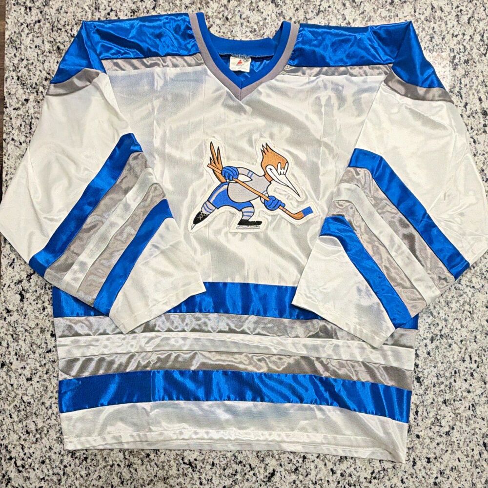 Vtg 1993 Phoenix Roadrunners Ice Sheen Hockey Jersey HiLi IHL Adult XL Stain